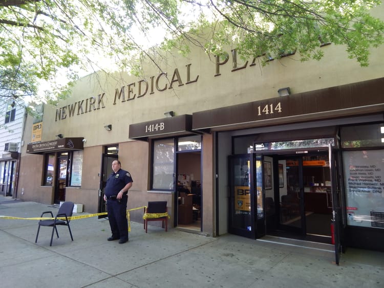 Newkirk Medical Plaza Vandalized: Molotov Cocktail Thrown Inside & Doors Smashed With Hammer