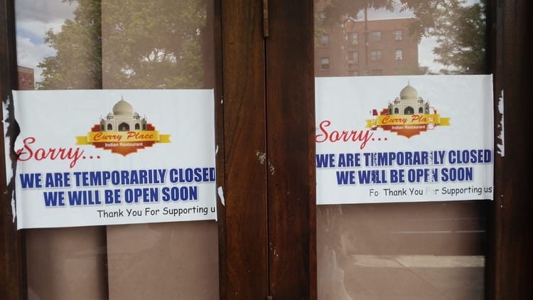 Curry Place Closes Temporarily For Repairs Caused By Fire Damage