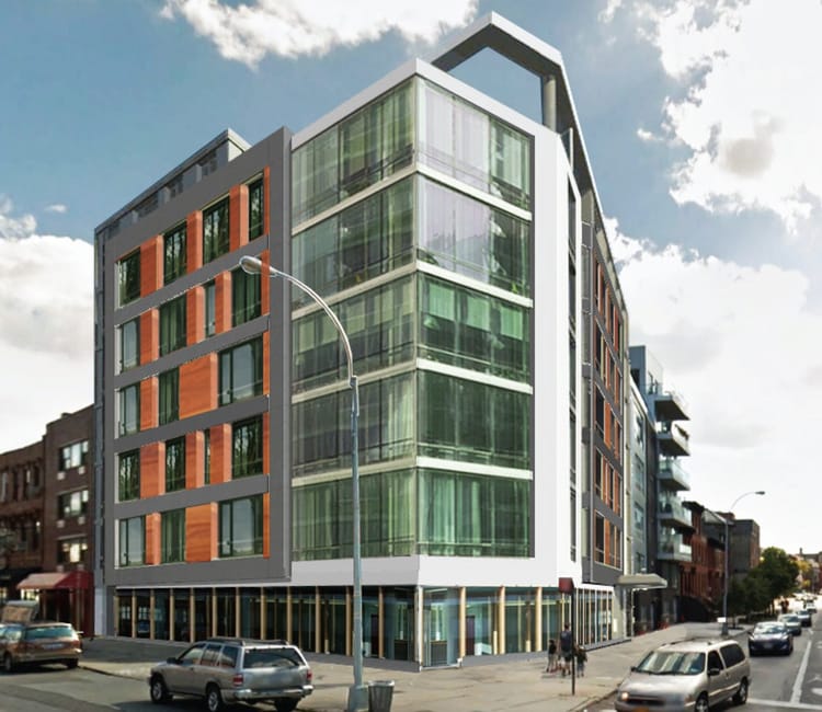 Check Out The New Renderings For 840 Fulton Street’s Gas Station-Turned-Rental Building