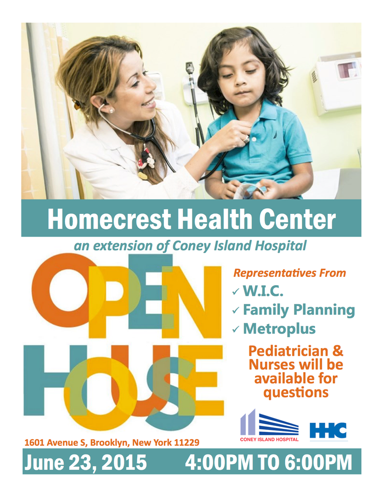 Open House At Homecrest Health Center On Tuesday, June 23 (Sponsored)