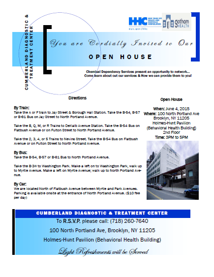 Today: Open House At Cumberland Diagnostic & Treatment Center