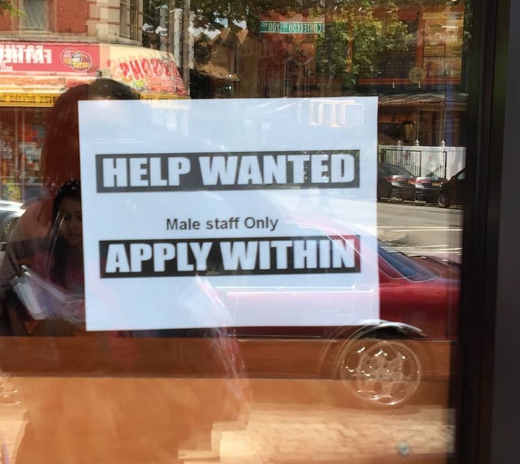 Cortelyou Road Dunkin’ Donuts Takes Down ‘Male Staff Only’ Hiring Sign; Company Issues Response