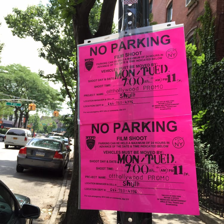 Film Shoot On Park Place Between 6th And 7th Avenues This Week