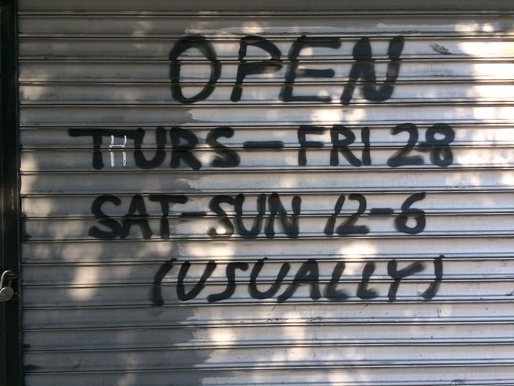 Photo Of The Day: Business Hours