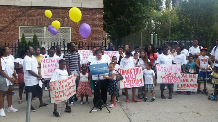 Fort Greene Families Celebrate Impending Improvements At Walt Whitman Library