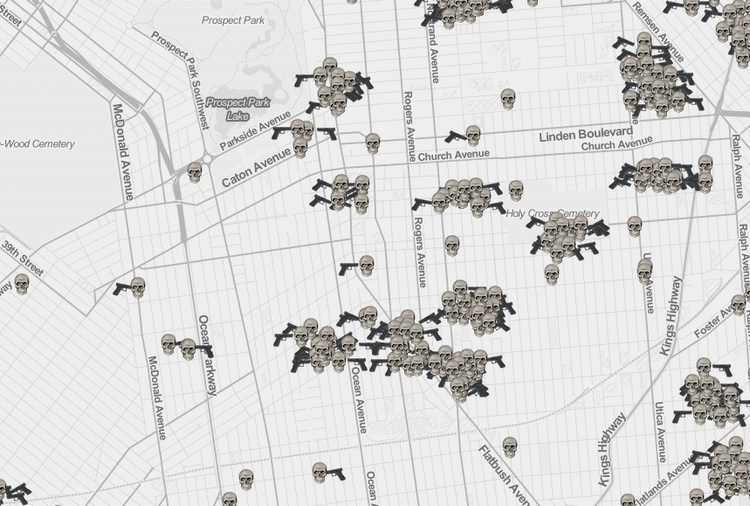 Check Out This Death Map To See Concentrations Of Homicides And Motor Vehicle Deaths