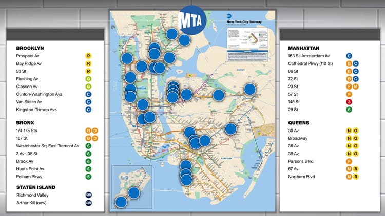 Cuomo And MTA Propose Shutdown Of 30 Subway Stations For Upgrades