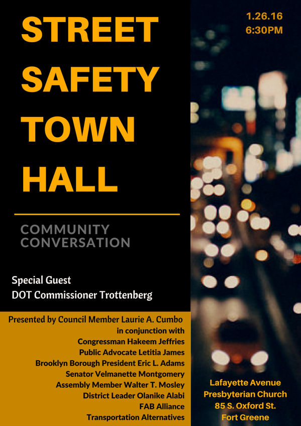 Things To Do This Week, Through Friday, January 29: Street Safety Town Hall, Times Plaza Redesign Workshop, And Book Launches