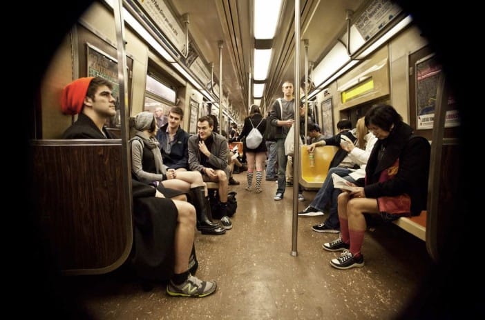 Celebrate 15 Years Of ‘Dropping Trou’ On Sunday With No Pants Subway Ride