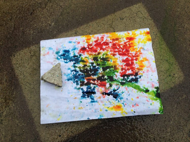 Soggy Day Outside? Make A Colorful Rain Painting