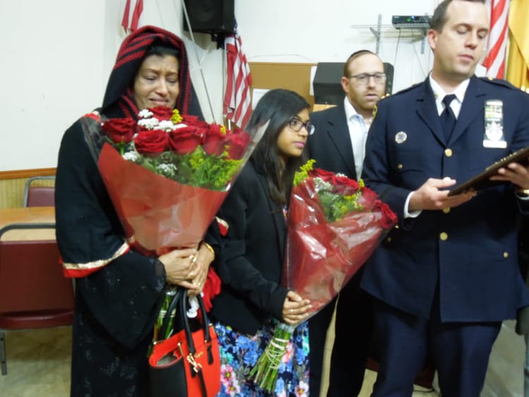 Plaques & Roses At 66th Precinct Meeting: Overall Crime Down; Felonies & Robberies Up