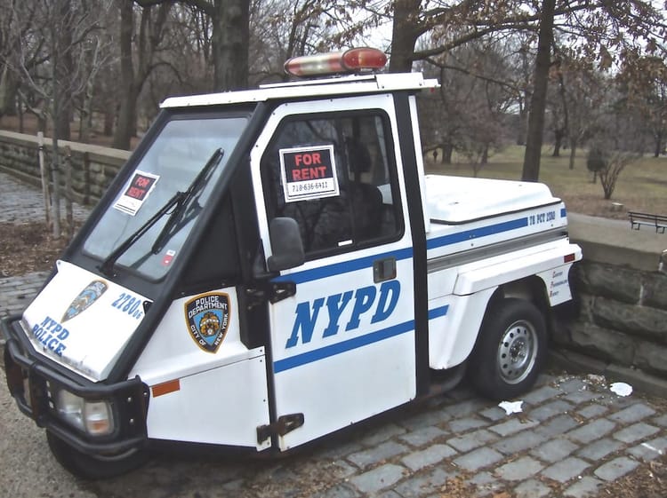 Photo Of The Day: Phantom Cop Cart For Rent