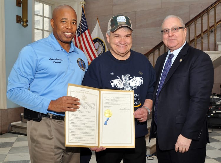 Gerritsen Beach Cancer Survivor Dan Foster Honored At Borough Hall