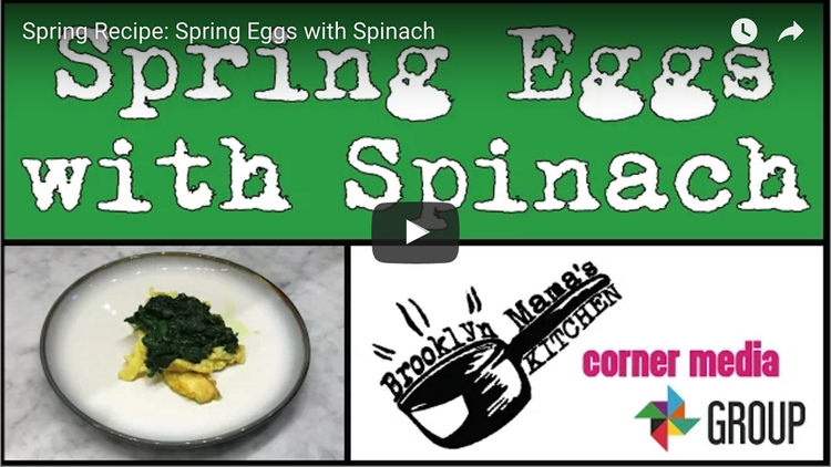 Greenmarket Recipe: Spring Eggs With Spinach (VIDEO)