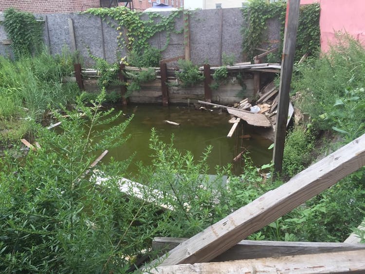 Pooling Water At Abandoned Bath Beach Construction Site Poses Public Health Risk [UPDATED]