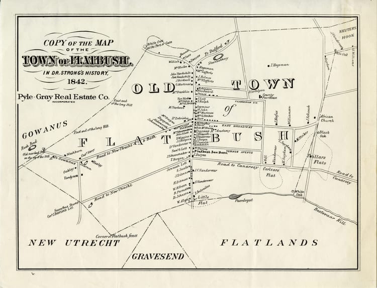 Map Of The Week: Town Of Flatbush, 1842