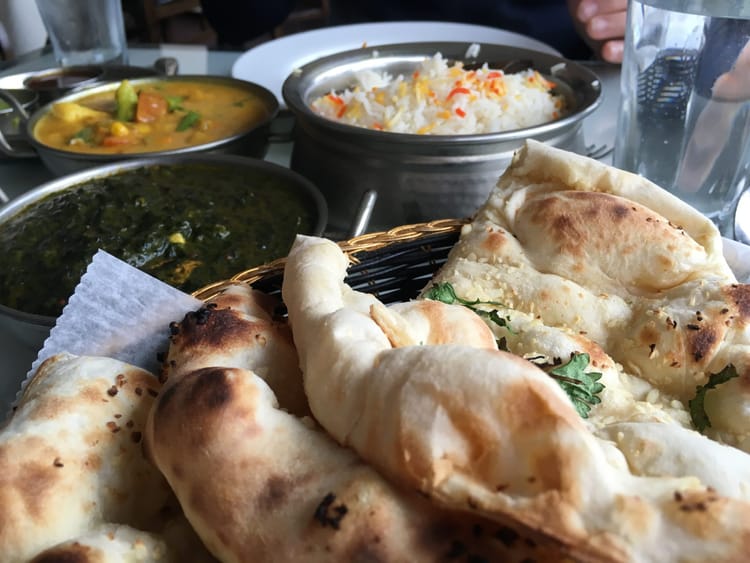 Bite Of The Day: Curry & Garlic Naan Feast At Anarkali