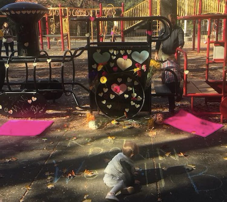 Hateful, Pro-Trump Graffiti In Adam Yauch Park Replaced With Neighborhood Love