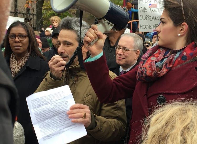 Check Your Hate: Senator Squadron, Beastie Boys’ Ad-Rock Lead Rally After Hate Graffiti Found At Adam Yauch Park