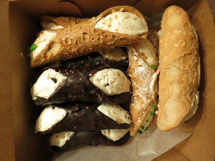 Bay Ridge’s Paneantico Cafe And Bakery, Home Of Chocolate Cannoli And The Six Foot Hero