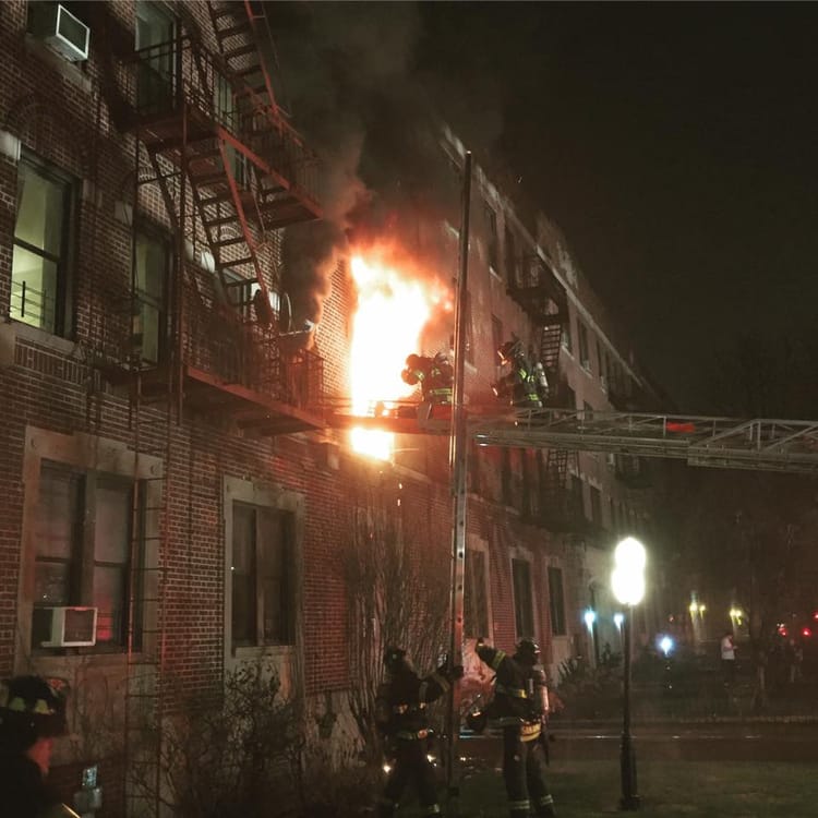 Blaze Destroys Four Ocean Parkway Apartments; Possible Asbestos May Stall Cleanup