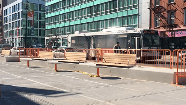 Four-Block Myrtle Avenue Pedestrian Plaza Almost Complete