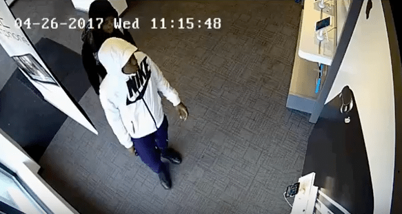 Two Suspects Sought In Robbery Of AT&T Store