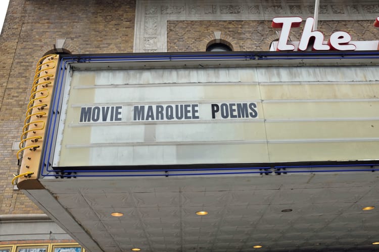 Film-Inspired Poetry Pops Up On Park Slope’s Pavilion Marquee