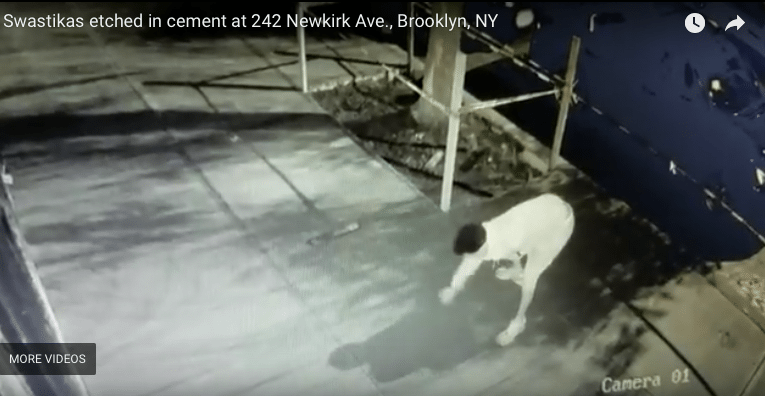 [Video] Vandal Carves 30 Swastikas Into Fresh Concrete In Kensington