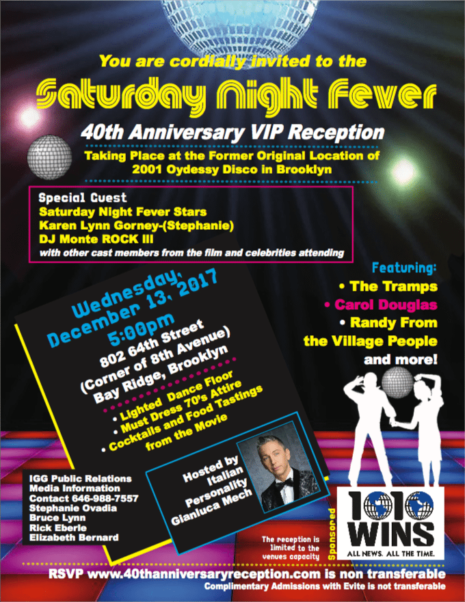 Saturday Night Fever Returns to Brooklyn!