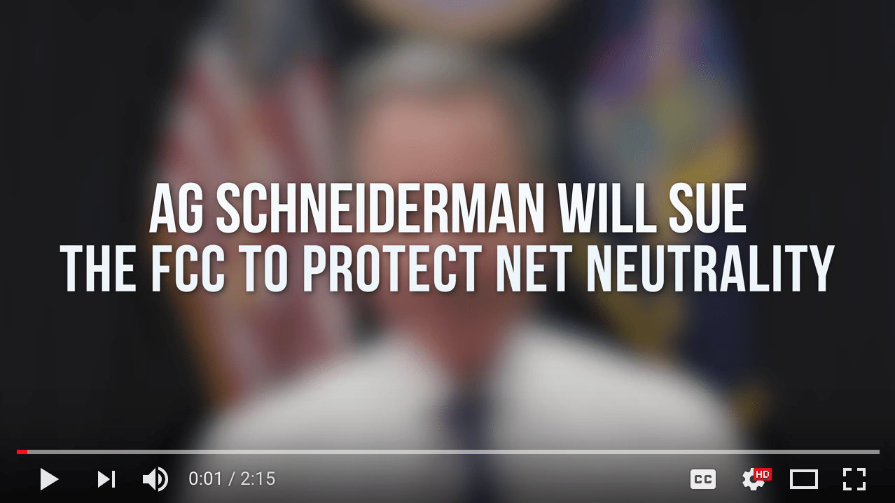 AG Schneiderman Will Sue To Protect Net Neutrality