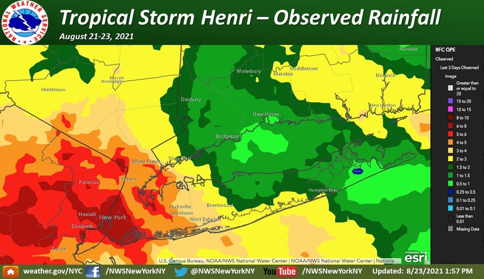 “We are not prepared for the next storm” - Flooding Prompts Calls for Action As Henri Dumps 10" Of Rain on Brooklyn