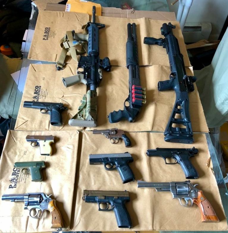 NYPD Recovers Cache Of Guns And Ammunition In Red Hook