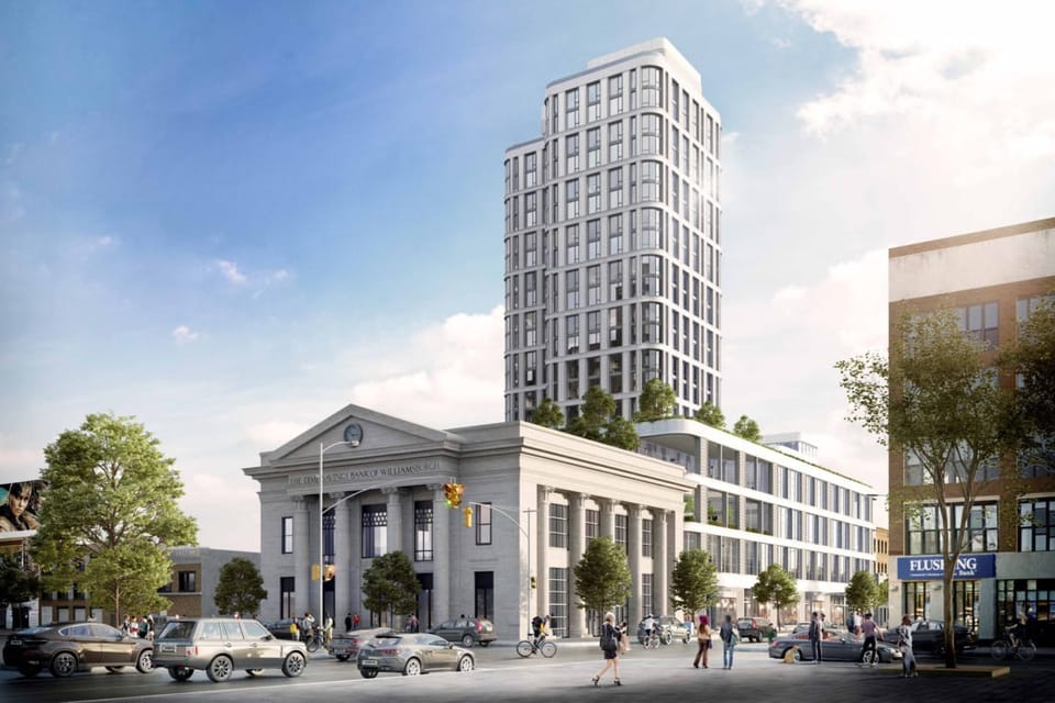 Residential Tower Will Adjoin Williamsburg’s Iconic Dime Bank