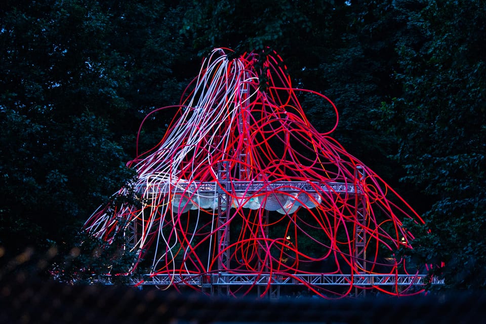 See Illuminated Art Installation Honoring BRIC’s 40th Anniversary At Prospect Park