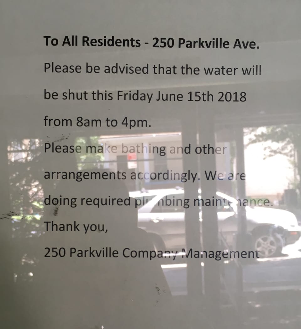 UPDATED – Water will not shut down in this building on Eid Al-Fitr