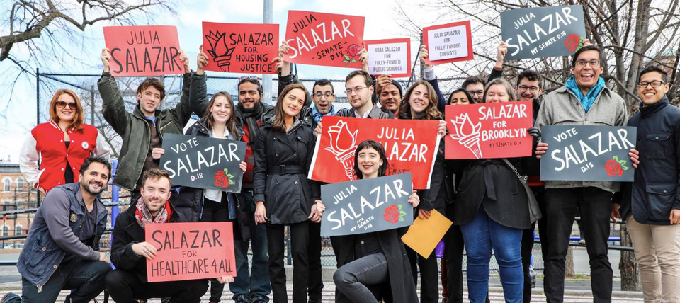 State Senate Candidate Julia Salazar at Bushwick’s Starr Bar Tonight