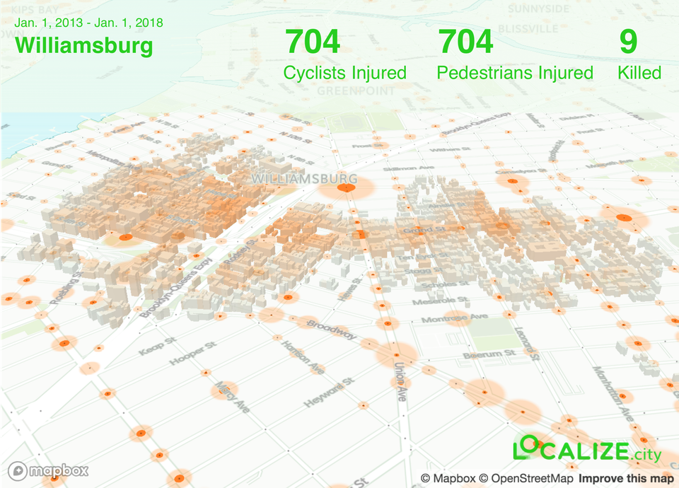 The Most Dangerous Spots in Brooklyn for Cyclists and Pedestrians