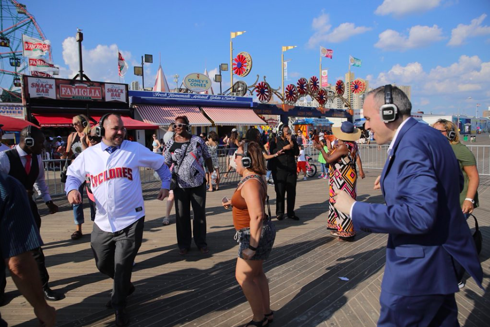 Council Members Celebrate—And Dance—On Landmarked Coney Island Boardwalk