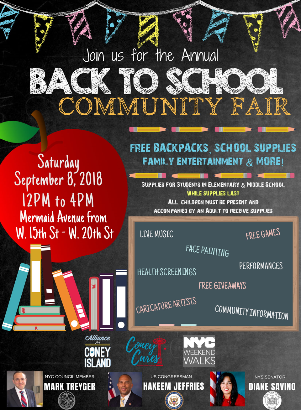 Celebrate Back To School on Mermaid Avenue