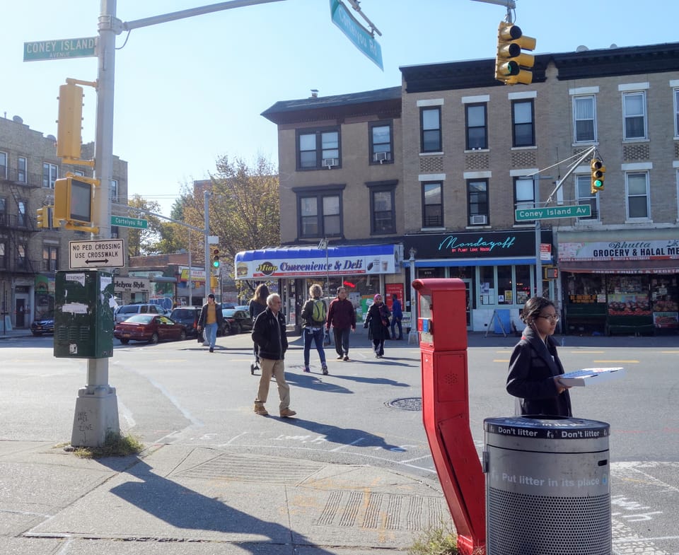 Pedestrians Win. Coney Island Avenue Intersection Gets A New Crossing.