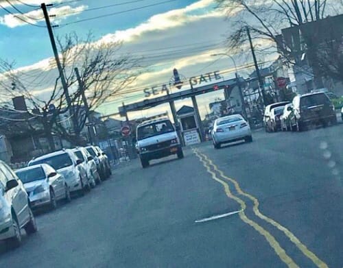 City Paints Squiggly Lines Along Neptune Avenue