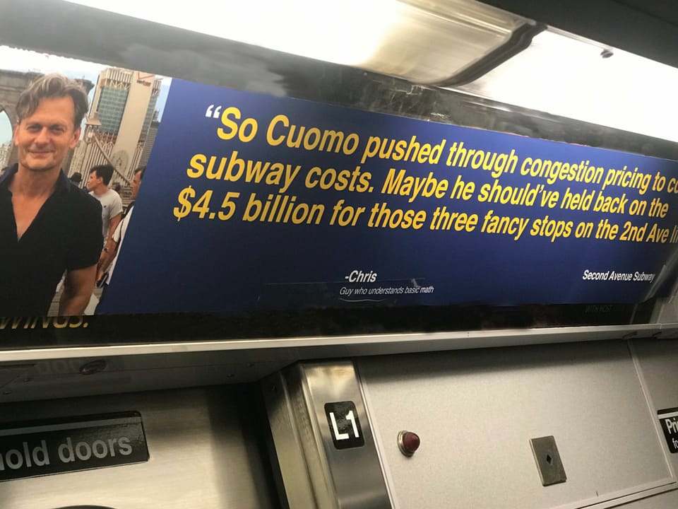 Parody Ad Campaign Appears in Subway Cars…Again!