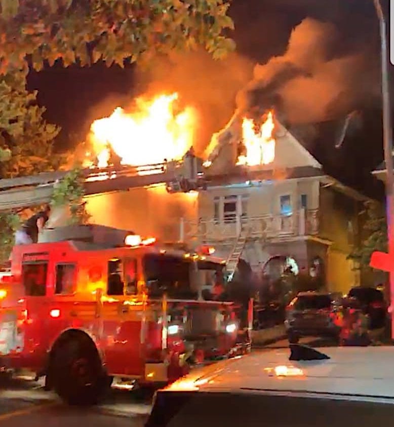 Suspicious Early morning 4-alarm fire destroys three century old Midwood homes