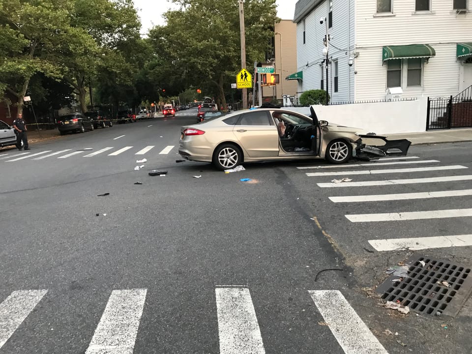 Car Crashes in PLG After Driver and Passenger Get Shot in Crown Heights