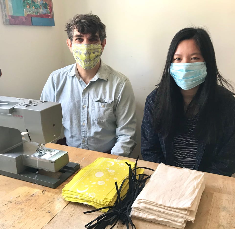 Assembly Line At 570 Westminster Road:  Neighbors Have Made over 1,500 Masks For Essential Workers