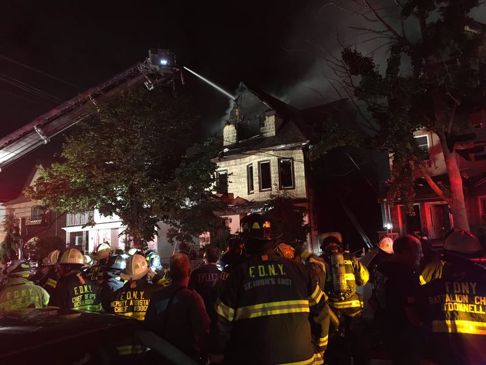 Five-Alarm Fire Injures 12 Firefighters And Displaces 4 Families In Dyker Heights