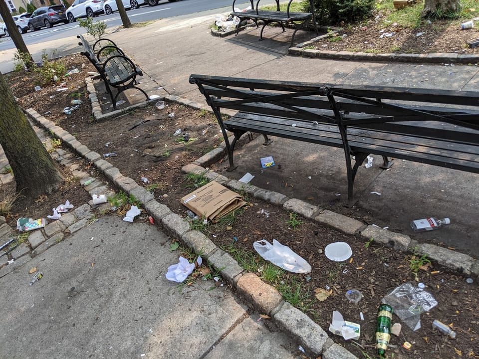 Drunk People, Urination & Broken Bottles At Corporal Wiltshire Square