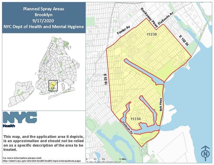 Adulticiding in South-Eastern Brooklyn