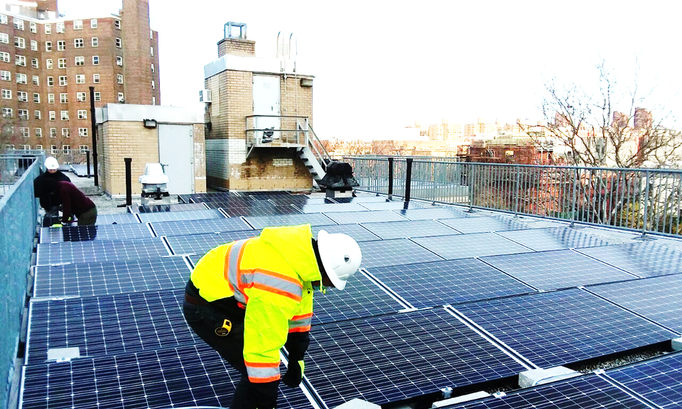 With Solar Panels on NYCHA Roofs, Initiative Looks to Give Energy Savings to Low-Income New Yorkers